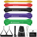 Odoland 5-Level Pull-Up Resistance Loop Bands