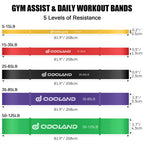 Odoland 5-Level Pull-Up Resistance Loop Bands