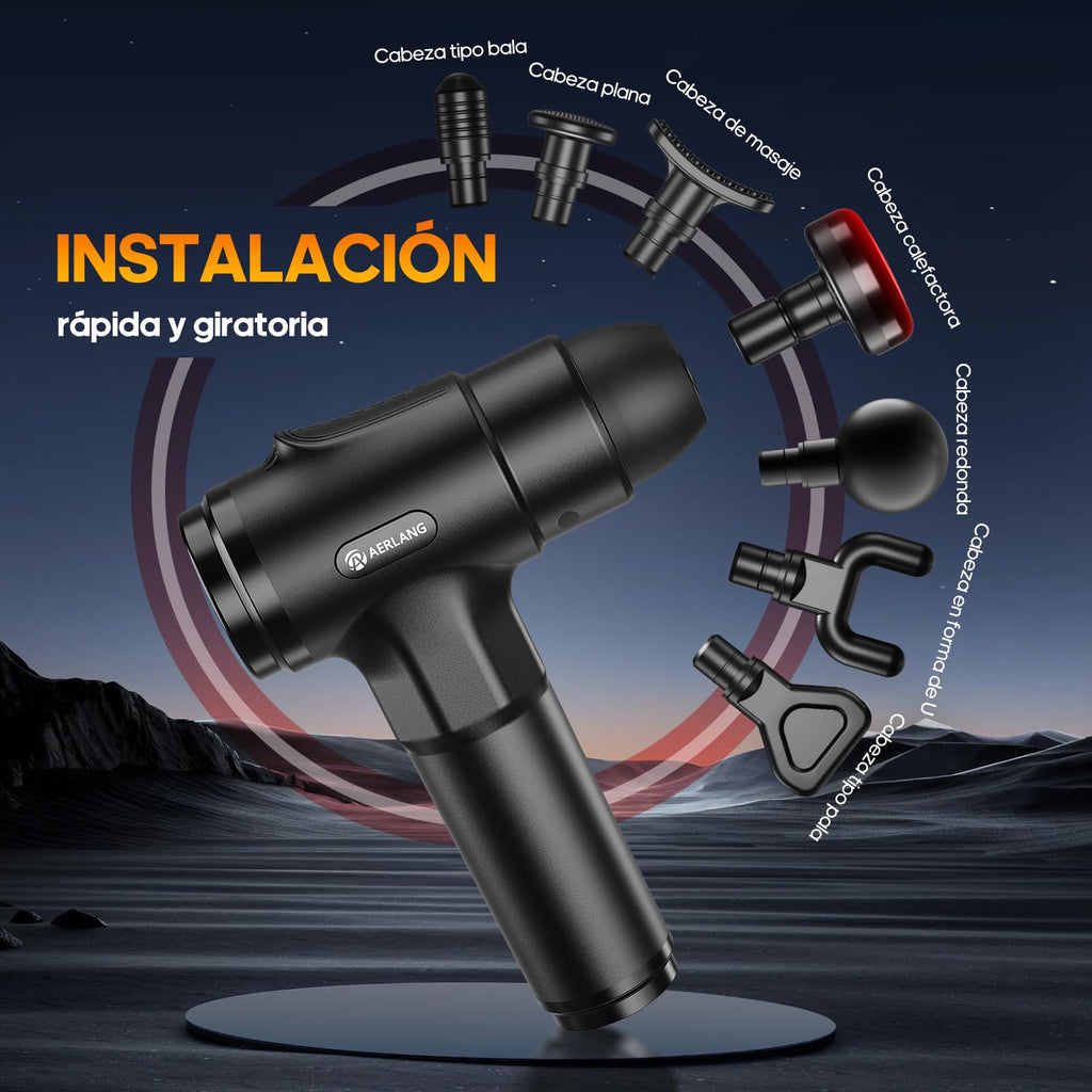 AERLANG Heat + Percussion Massage Gun
