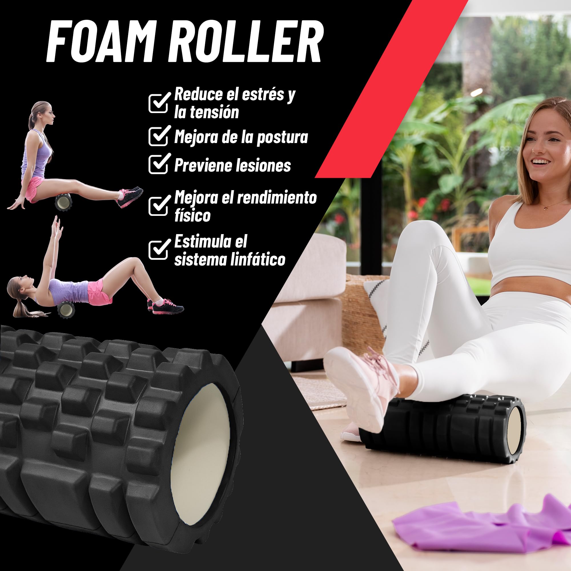 FINYT 7-in-1 Foam Roller Recovery Pack