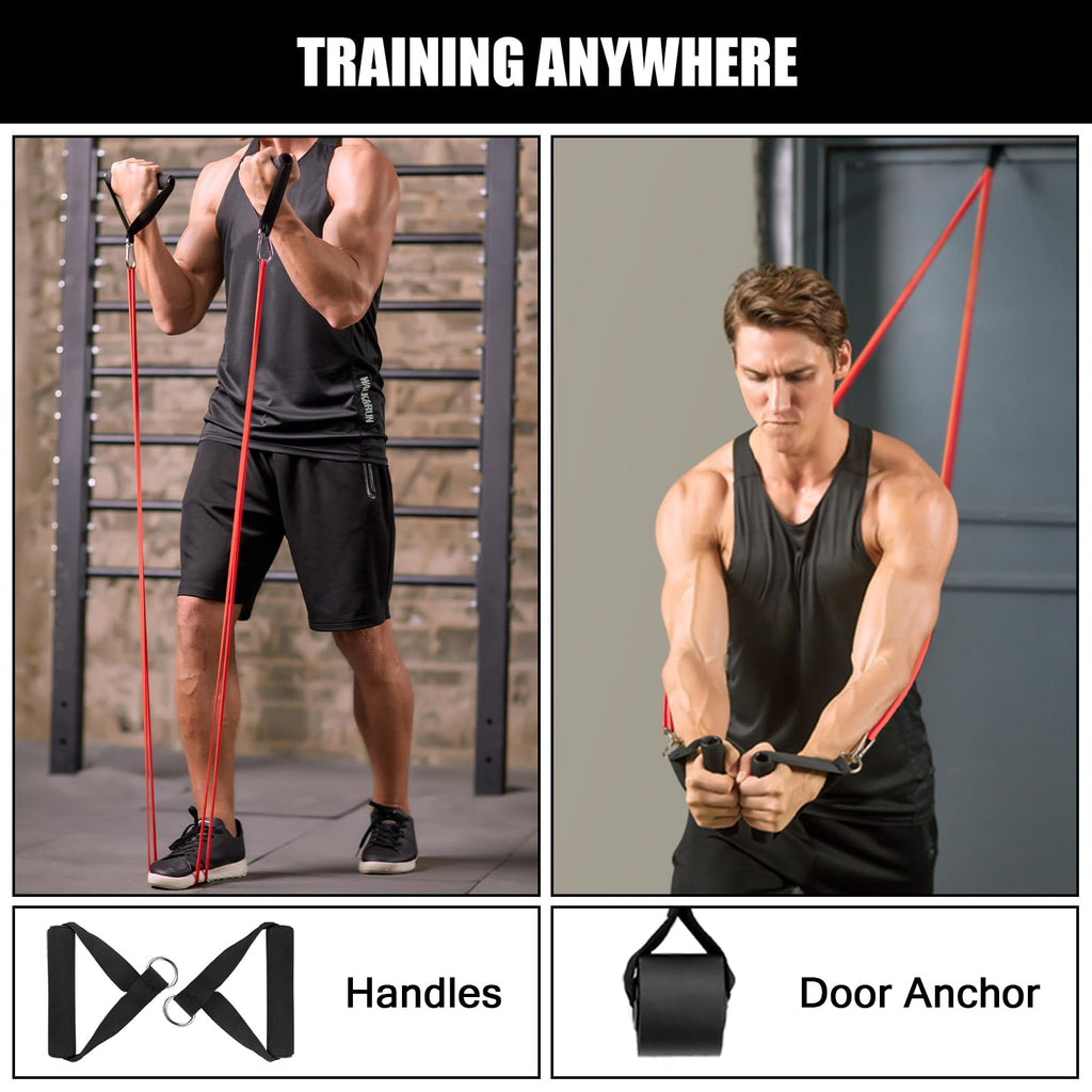 Odoland 5-Level Pull-Up Resistance Loop Bands