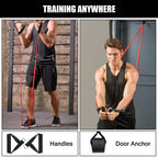 Odoland 5-Level Pull-Up Resistance Loop Bands