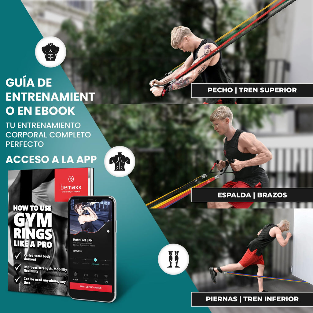 BeMaxx Premium Resistance Band Set — 13 Pieces