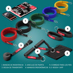 BeMaxx Premium Resistance Band Set — 13 Pieces
