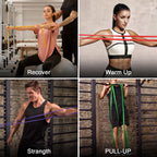 Odoland 5-Level Pull-Up Resistance Loop Bands